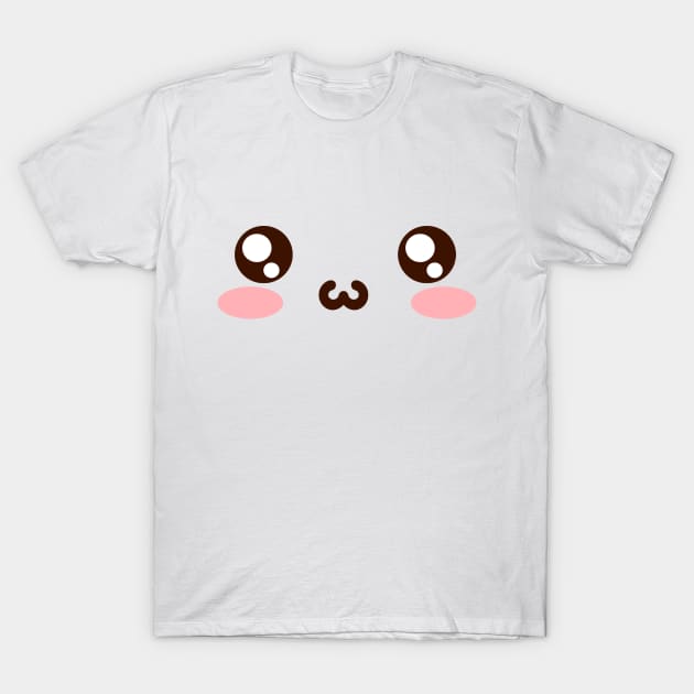 Kawaii face T-Shirt by Qwerty